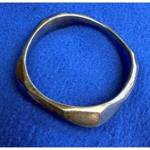 VTG Ippolita 925 Sterling Silver Bangle Bracelet Classico Matte Finish Squiggle